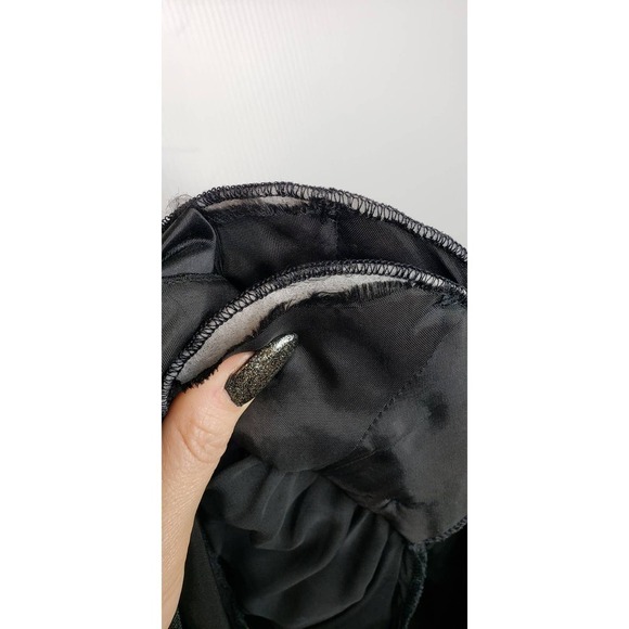 VTG Ursula Switzerland Petite Black Sheer Long Sleeve Gold Beaded Cocktail Dress - Picture 12 of 15